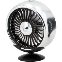 (argent)ventilateur Usb Pour Grille D'Aration De Voiture Avec Lumire Colore/ventouse, Ventilateur Usb De Voiture, Mini Climatiseur De Voiture, Ven