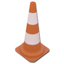 Cono de Seguridad Reflectante PVC 750 mm – Naranja y Blanco – Ideal para Señalización Interior