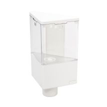 Idralite - Seifenspender Wandmontage Manueller Spender Weiss Harz Mod. Quick Soap