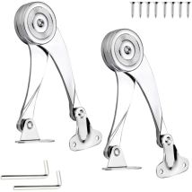 Charnière Porte Placard, Support Charnière Acier Inoxydable Charniere Meuble Réglable Angle D'Ouverture 75 ° / 90 ° / 110 °avec Clé Hexagonale Pour 