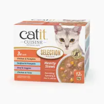 Catit Cuisine - Assortiment De Ragoûts Pour Chats - Pack Découverte - 12 Unités