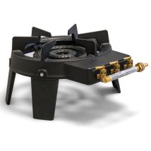 Fornello a gas professionale TRIGLAV – 3 fuochi – Potenza 9,8 kW – Dimensioni 315x415x195 mm – Consumo 705 g/h – Giardino e piscine
