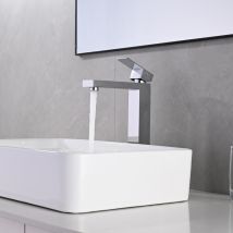 Mezclador De Lavabo Alto Grifo De Baño De Acero Inoxidable Mezclador Para Baño Cromado Grifo Para Lavabo Diseño Moderno