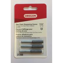Oregon - Packung Mit 3 Schärfsteinen Ohne Gewinde Für 7/32 Zoll Kettensäge 31398