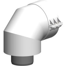 Atec Bogen Polytwin Concentrique, Dn 60/100 87 Degrés