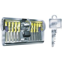 Perfil Doble Cilindro Pz 8812 55 / 60mm Nug Ambos Número De Llaves 3 Llaves Diferentes Bks