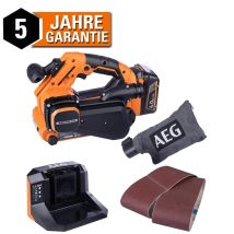 Aeg - 18v Akku-bandschleifer Bhbs18-75bl Set Brushless Schleifmaschine Schleifer 1x Starter Set 4,0 Ah Akku + Ladegerät