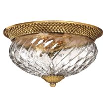 Hinkley - Deckenleuchte Designleuchte Wohnzimmerlampe 3-flammig Messing Glas Klar E27