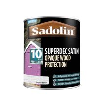Superdec Opaque Wood Protection Super White Satin 1 Litre