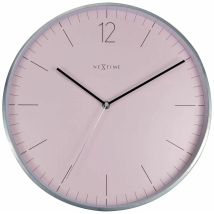 Reloj de cuarzo NeXtime Essential Silver – Rosa, Plata – Diámetro 34 cm – Metal, Vidrio