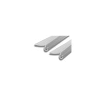 Novellini – Kit de articulación horizontal para lunas – 2542995 – Acero, 50cm, Acabado metálico