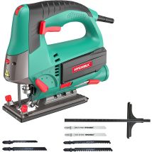 Sierra De Calar 800w Hychika, Corte En Madera: 110mm, 800w 800-3000spm, Velocidad Ajustable (1-6), 4 Modos De Corte, Corte -45o A 45o