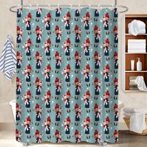 Rideau De Douche En Polyester 180x180 Esthétique Séparation Douche Pour Salle De Bain Avec Douche À L’italienne