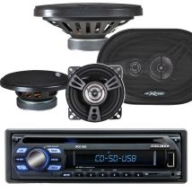 Pack Autoradio Caliber Rcd122 75w X 4 + 4 Haut Parleurs Xsound - 680w