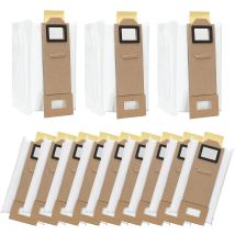 Ocxin - Drrobor 12 Dust Bags For Roborock S7 S7 Plus S7 Max T7s T7s Plus, Replacement Vacuum Cleaner Bag For Roborock Suction Station