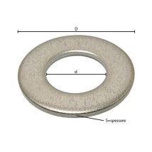 Rondella Piana Comune M 4 - 0,8 X 9 X 4,3 Mm Cf. 2000 Pz