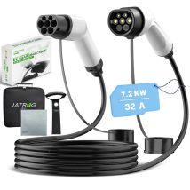 Ladekabel Für Elektrofahrzeuge, 7,2 Kw, 12 M, 32 A, Einphasiges Verlängerungskabel Für Hybridfahrzeuge Vom Typ 2 Auf Typ 2 - Jatrhg