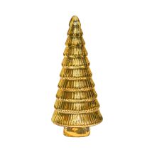Ivyline - Juniper Tree Christmas Decorations - Glass - L18 X W18 X H41 Cm - Gold