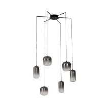 Lucande - Led Ceiling Light 'avelina' Made Of Glass For Living Room & Dining Room