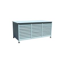 Vintage Kissenbox – Tannenholz, pulverbeschichtetes Stahlblech – Wasserdicht – 130 x 64 x 60 cm – mint