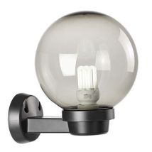 Sovil Sf-Wandleuchte – Rauch Kugel Ø 20 cm – IP43 – 60 W – 230 V – Modernes Design – Thermoplast