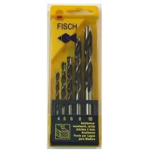 01200005ka - Box Of 5 Wood Drill D4, 5, 6, 8, 10 - Fisch