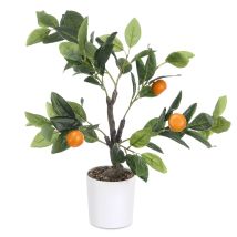 Plante verte artificielle – Arbre décoratif orange 58 cm – Hauteur, Largeur, Quantité par pack