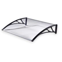 Marquesina De Exterior En Abs Transparente Gripau Para Puertas Y Ventanas - Dimension D98xl115 Cm