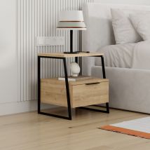 Decortie Pal Table De Nuit Moderne Multifonctionnelle Chêne