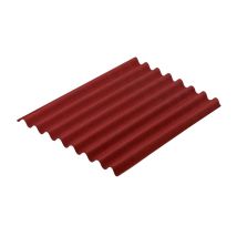 Onduline – Lastre ondulate Easyline 100x76 cm – Spessore 2,6 mm, Peso 3,0 kg/m², Colore Rosso