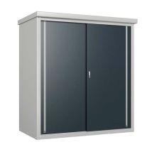 Metall Gartenschrank Guardian D63 Grau 98x172x187 Cm - Trimetals