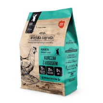 Wiejska Zagroda Poulet Au Saumon Nourriture Sèche Pour Chats 400g