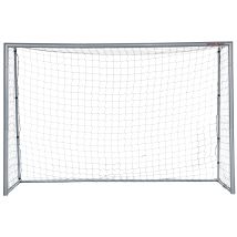 Sportnow Rete Calcio 300x120x200 Cm Grigia In Pe E Metallo Con Viti E Picchetti