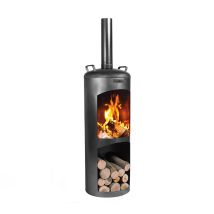 Cookking - Terrassenofen 'faro', Schwarz, 40 X 40 X 158 Cm