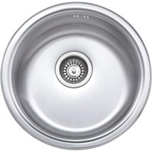 Jassferry - Vier De Cuisine 1 Bac Rond , Acier Inoxydable, Ø 450mm, Profondeur 145 Mm
