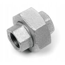 Conector de tornillo galvanizado de 1 pulgada – Hierro fundido – Acoplamiento para plomería – Conexión robusta y duradera
