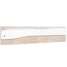 Cabecero Nantes Cabecera Cama Matrimonio 150 Cm Dormitorio Color Blanco Mate Y Sahara Mueble 220x50cm