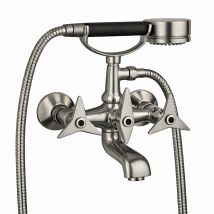 Doppelhebelbedienung Für Die Installation Von Badezimmerwaschbecken Mit Pvd-edelstahlblende Mamoli Gio Ponti 1030f214002f Pvd Stahl