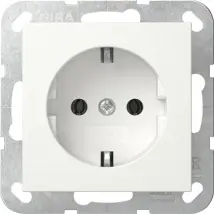 Gira Toma De Corriente Schuko O.kr. System 55 Reinweiß M [446627], 4466 27