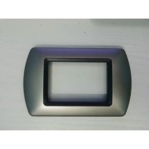 Trade Shop - Abs Placchette Compatibili For Living International Serie De Placca - Cromo Satinate