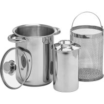 Browin 313515 313515-pentola Multiuso Con Filtro, Cestello E Fornello Per Prosciutto, 1,5 Kg