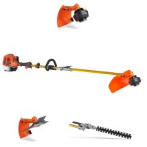 Monster 620 - Débroussailleuse Multifonction 3-en-1 À Moteur 2 Temps Avec Disque 3 Dents, Tête Tap & Go Et Taille-haie