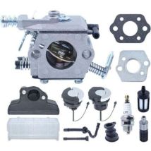 Kit Carburateur Compatible Tronçonneuses Stihl 021 023 025 Ms Pièces Joint Bougie Bouchon Réservoir 13 En 1