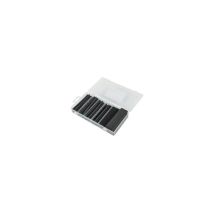 Electraline – Funda termorretráctil en kit 59229 – Tubo termorretráctil negro 1,5 mm a 9 mm
