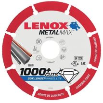 Segmented Diamond Cutting Disc 115x1.3x22.23mm For Metal And Masonry By Lenox Metalmax