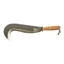 Roncola Lucca 28 cm – Acciaio temprato – Manico in cuoio – Giardinaggio