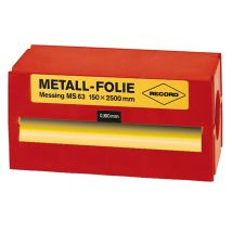Metallfolie Messing 150x2500x0,150 Mm Record