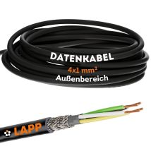 10 Meter Lapp 1030542 Liycy Geschirmte Steuerleitung 4x1 Mm² I Uv-resistent I Signalkabel 4 Adrig I Datenkabel Für Außenbereich I Lötkabel I 