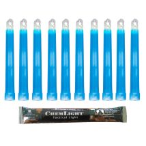 Bastoncino Luminoso Azzurri Militare Chemlight Lightsticks 15cm - Light Sticks Ultra-luminosi 8 Ore (scatola Da10) - Cyalume