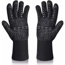 Heat Resistant Up To 800 ° C Bbq Gloves - Black